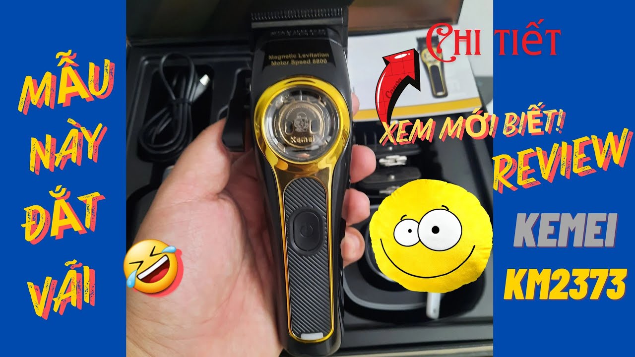🔴 🔴🔴 Review tông đơ từ tính KM2373 ✌️✌️✌️