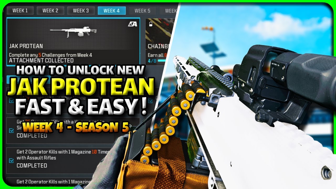 How To Unlock New JAK PROTEAN Fast! Week 4 Season 5 in MW3