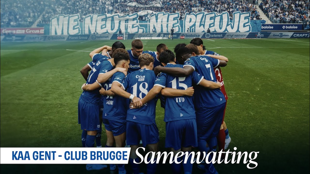 🎬  KAA Gent - Club Brugge: 1-1 (MD6 JPL 🏆)