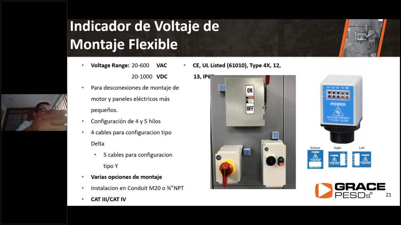 DISPOSITIVOS DE SEGURIDAD ELECTRICA, VERIFICADORES DE TENSION POR GRACE TECHNOLOGIES. CIMEQ
