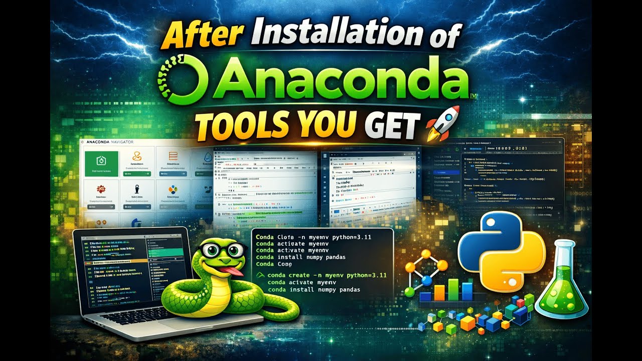 Explanation of CONDA ? | After Installation of Anconda | Tool Software