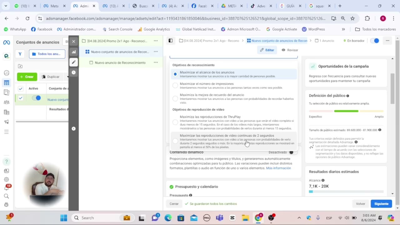 Curso Meta Ads Full Stack (Nivel Básico) - 9. Configuración del Conjunto de Anuncios