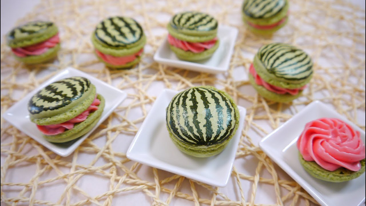 Watermelon Macaron 🍉 スイカマカロン