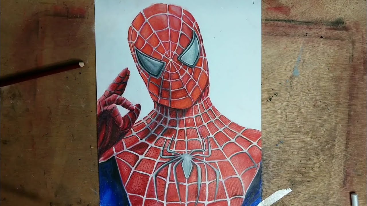 Como dibujar a spider man (el hombre araña) 2002 Tobey Maguire