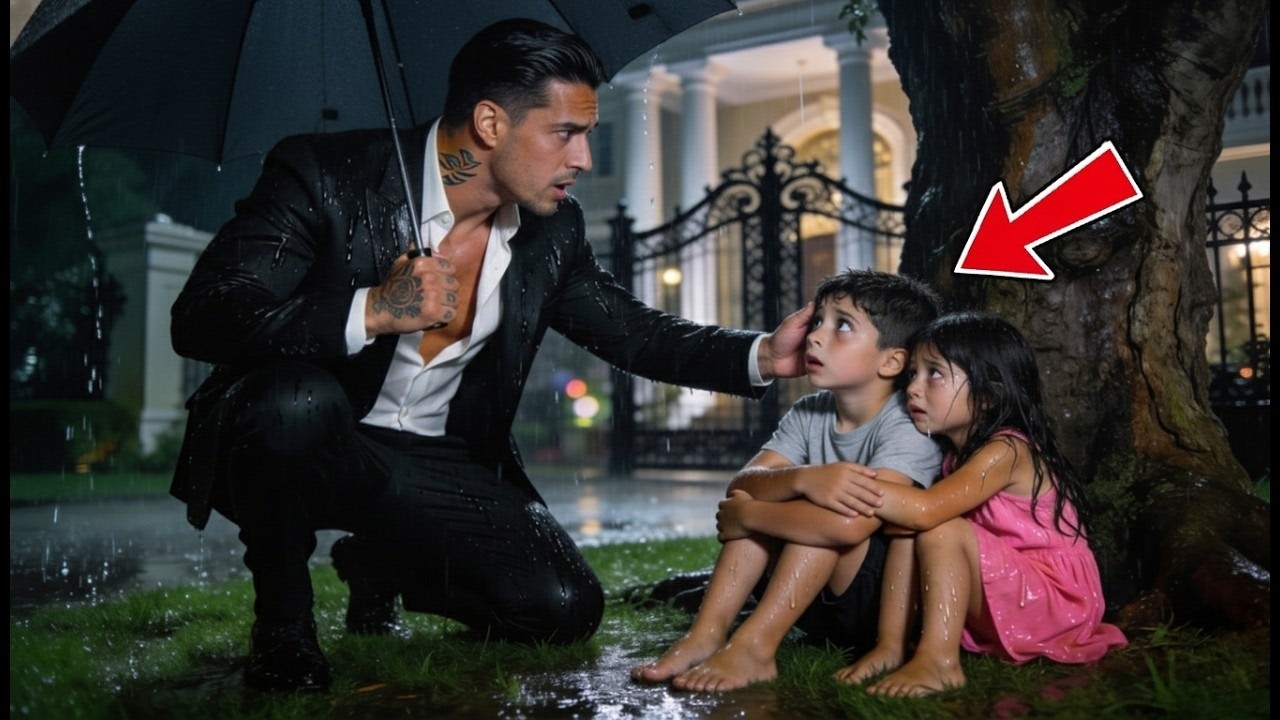 O Chefe da Máfia Voltou Para Casa Cedo — E Encontrou Seus Dois Filhos Abandonados na Chuva...