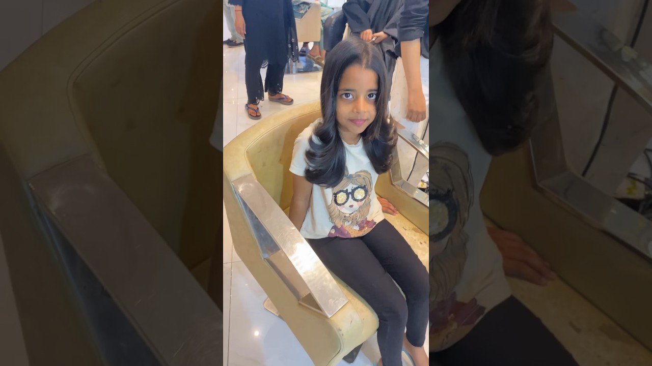 Kashies sy karwai fatima ki hair cutting 