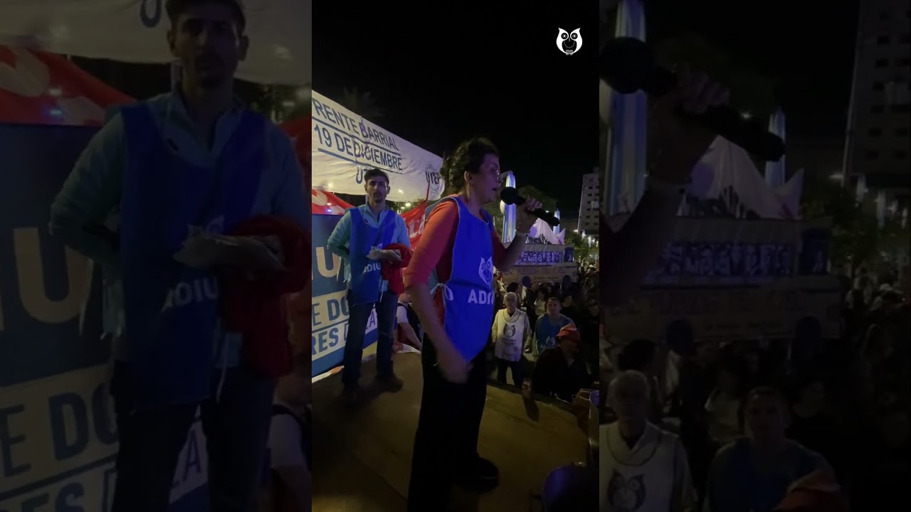 ADIUNT PAR&Oacute; Y MOVILIZ&Oacute; A PLAZA INDEPENDENCIA CONTRA LA LEY BASES #NoALaLeyBases