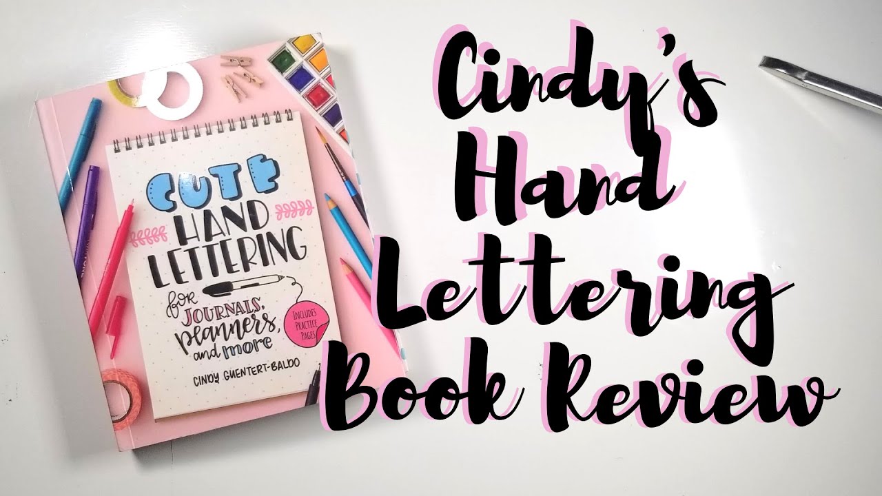 Cindy's CUTE HAND LETTERING for Journals, Planners Book Review & Reactions | Llama's LOVE LETTERING