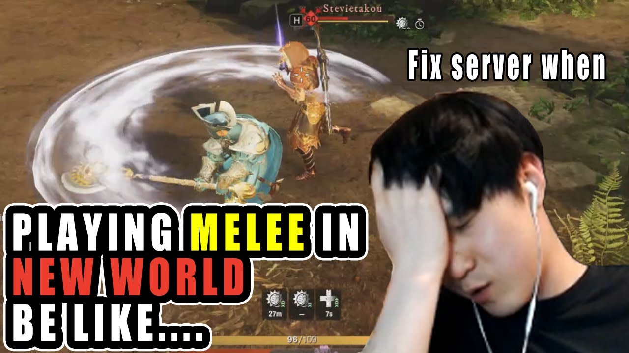 What Playing A MELEE In NEW WORLD Is Really Like....