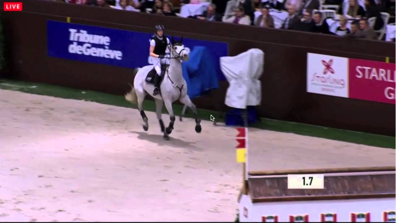 Sandra Auffarth & Thalia l'Amaurial CHI Cross Indoor Genève 2014