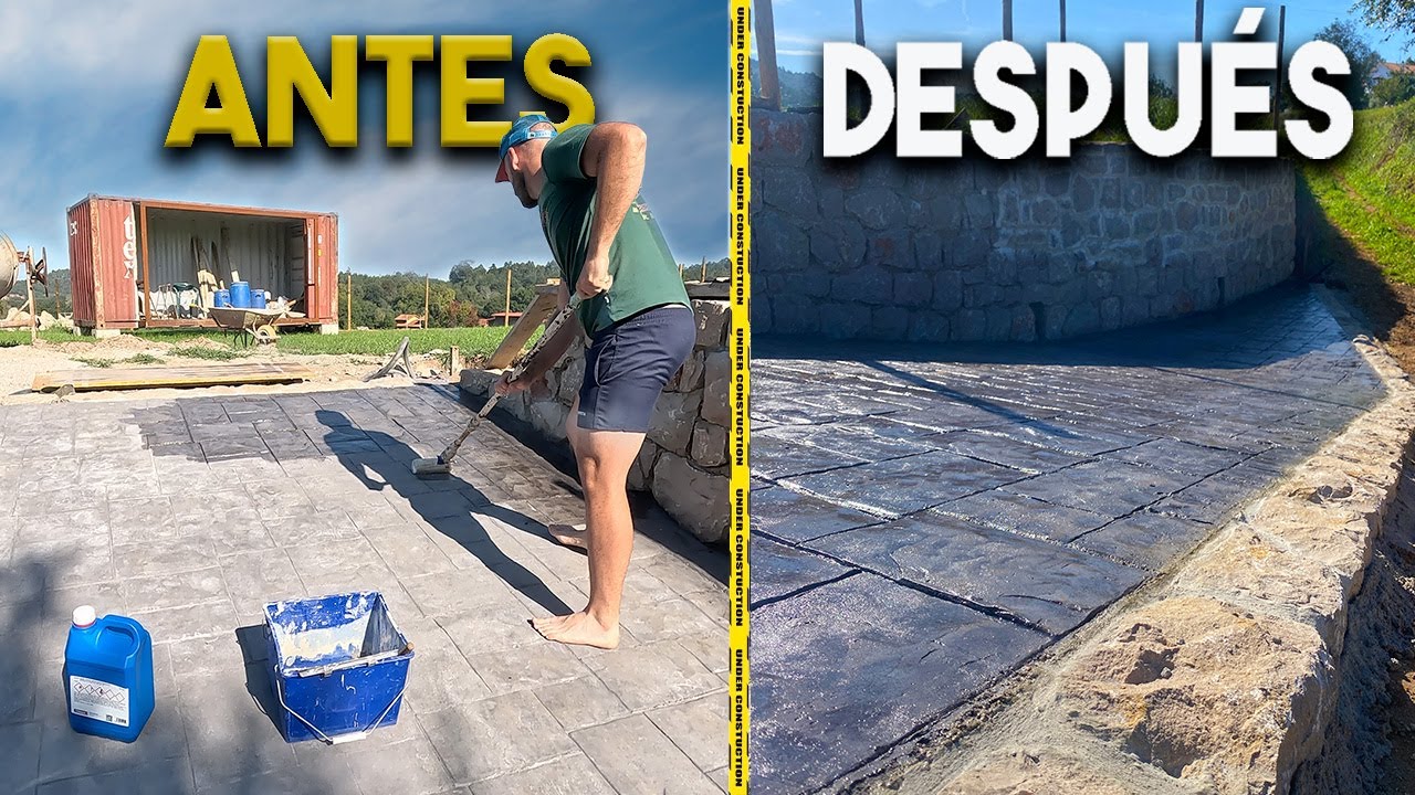 TERMINAMOS la Entrada | Resina para Proteger HORMIGÓN Estampado