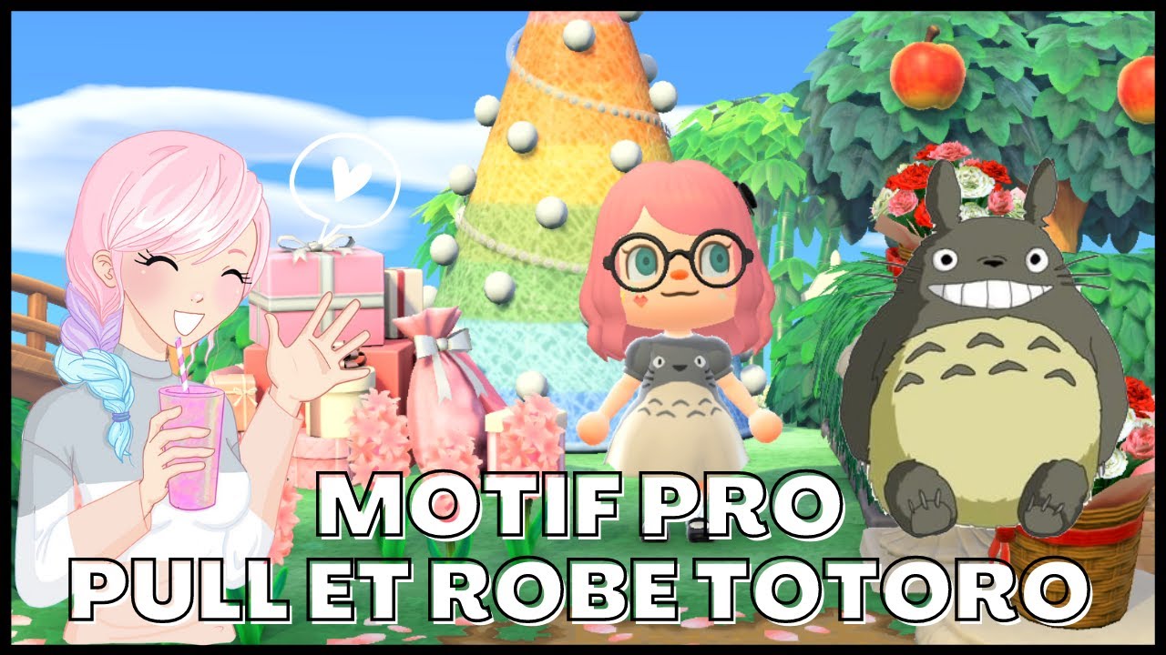 CREER UN PULL ET UNE ROBE TOTORO FACILEMENT - Tuto Motif Animal Crossing New Horizons
