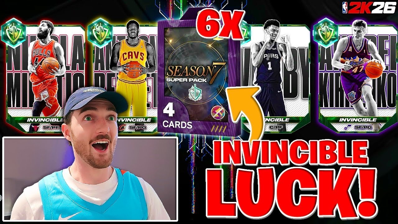ИСПЫТЫВАЮ УДАЧУ С ГАРАНТИРОВАННЫМИ НАБОРАМИ INVINCIBLE SUPER PACKS 🍀 NBA 2K26 MYTEAM