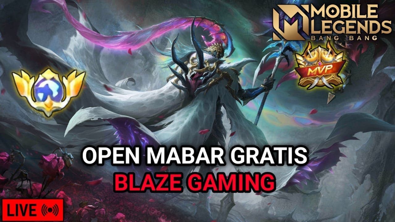 LIVE MOBILE LEGENDS OPEN MABAR GRATIS PUSH RANK