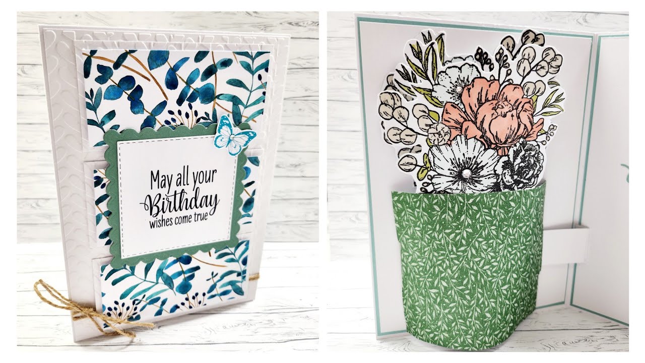 Flower Vase Pop Up Card Tutorial
