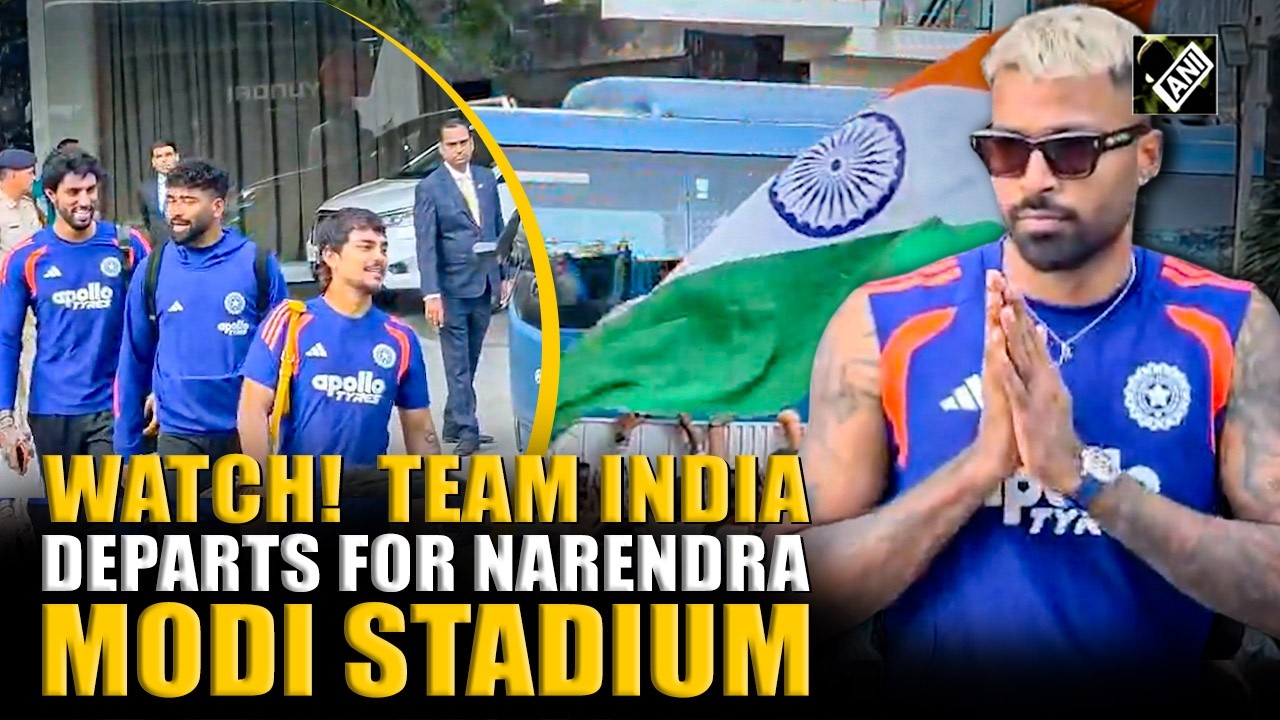 Team India departs for Narendra Modi Stadium to face New Zealand for T20 World Cup Final
