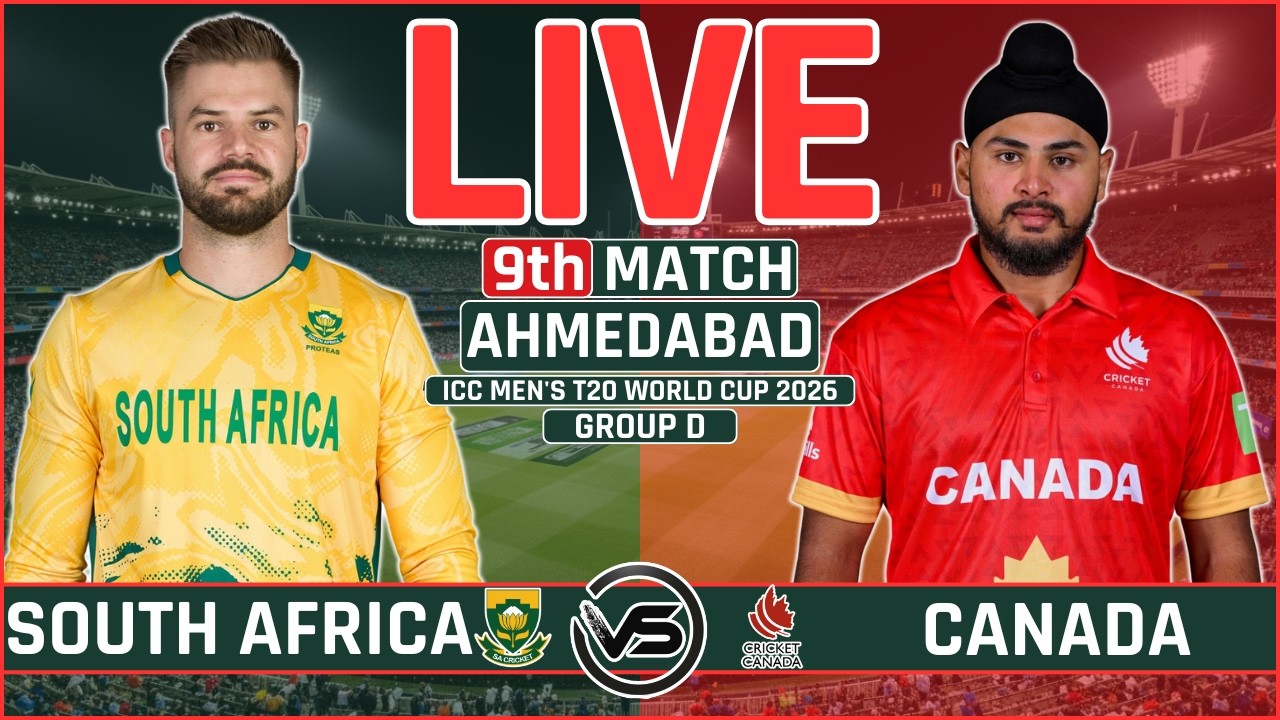 T20 World Cup Live: South Africa vs Canada Live | SA vs CAN Live Scores & Commentary