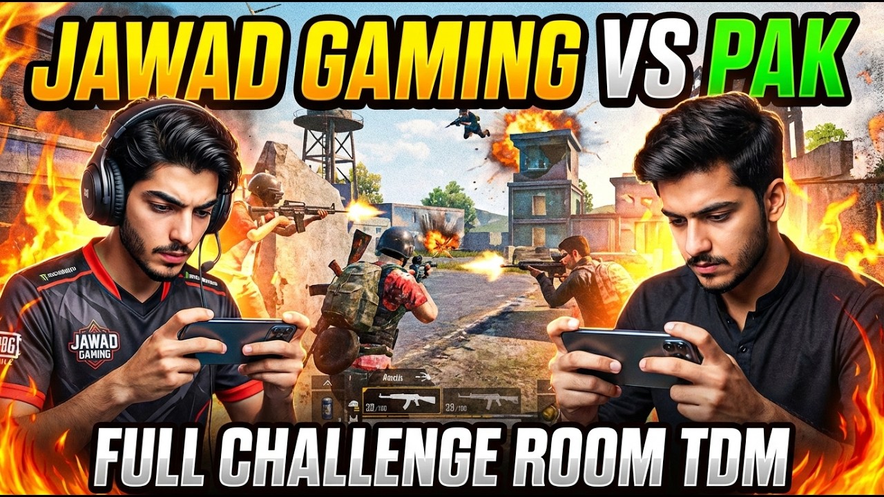 JAWAD GAMING VS PAK ON KIN | FULL CHALLENGE ROOM with PUBG MOBILE.#pubgmobile