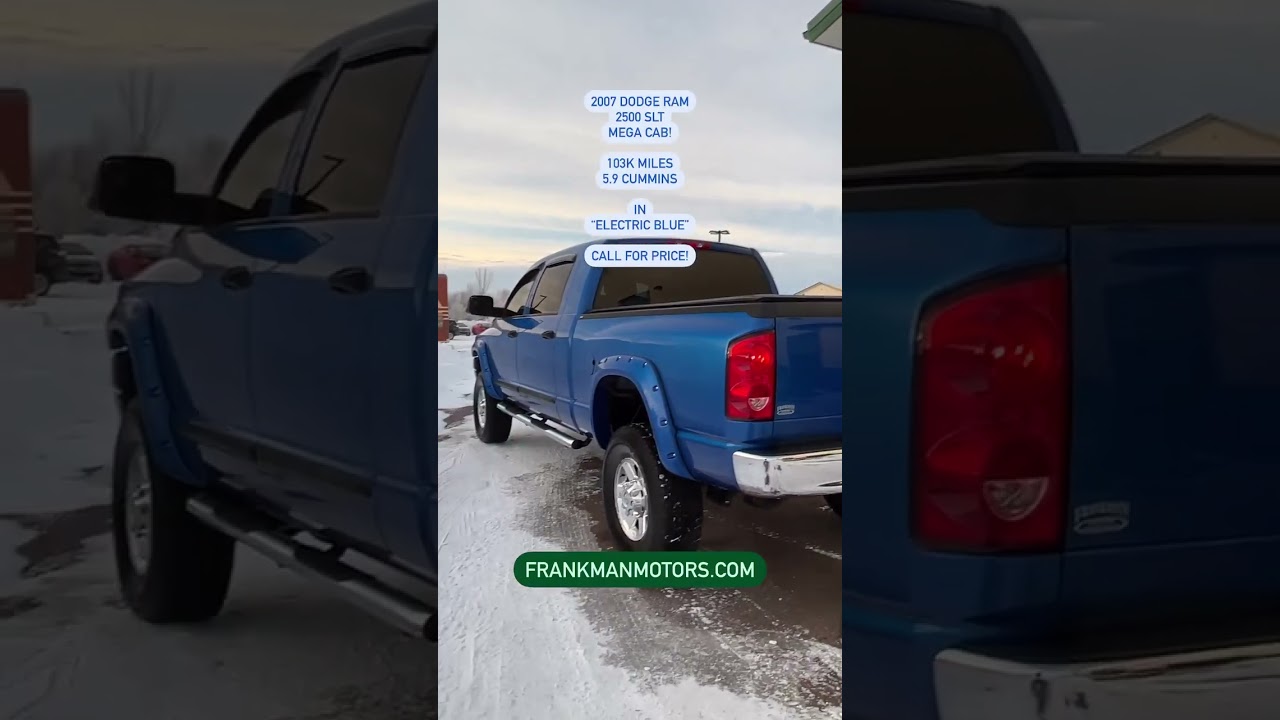 Mega Cab 2007 Dodge Ram 2500 SLT - 605-250-8776 - Frankman Motors -103K Miles - Call for pricing