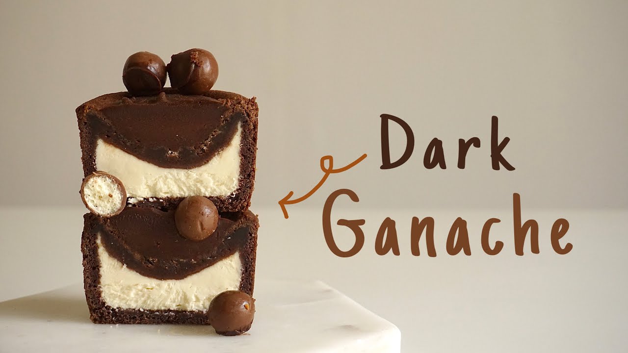 Sub) [꾸덕컵시리즈#5] 다크가나슈 꾸덕컵 | 드플랑베이킹랩 / How to make dark ganache cup | de:flan bakinglab