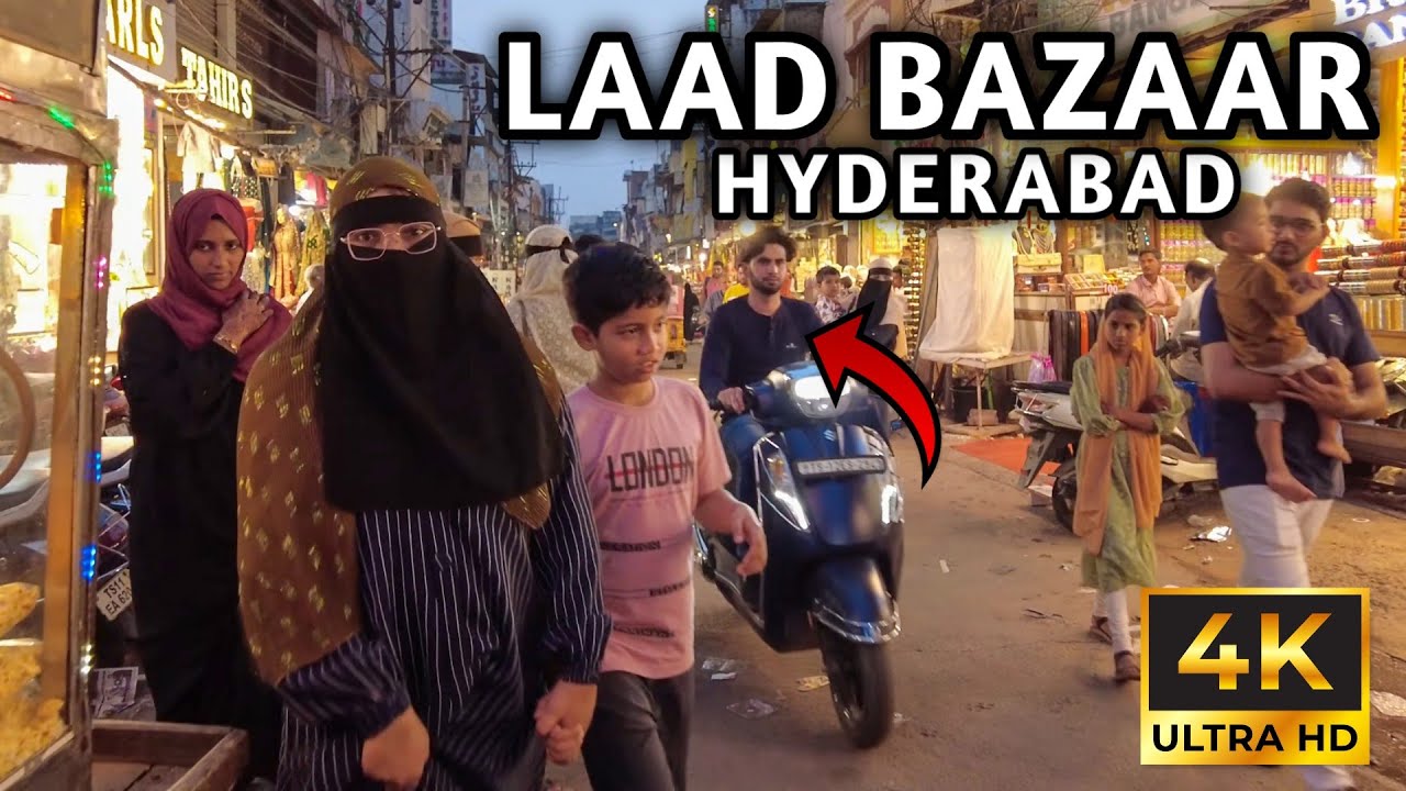 LAAD BAZAR: Cheapest Shopping Market in Hyderabad | Exploring in 4K