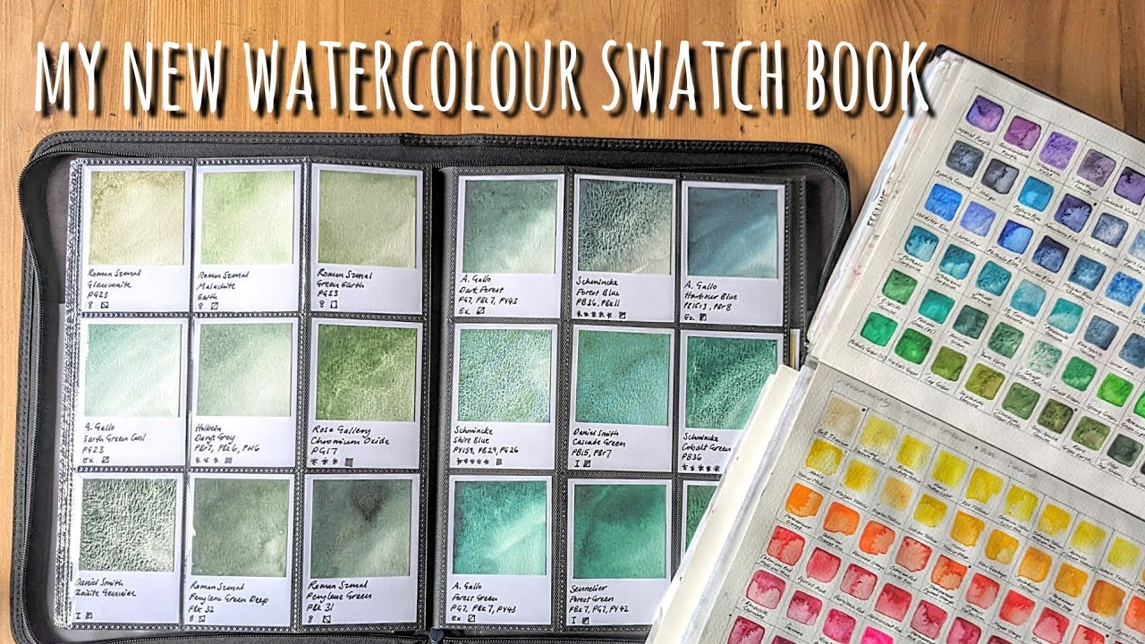 My New Professional Watercolour Swatch Folder & Old Swatch Book: Daniel Smith, A. Gallo, Roman Szmal