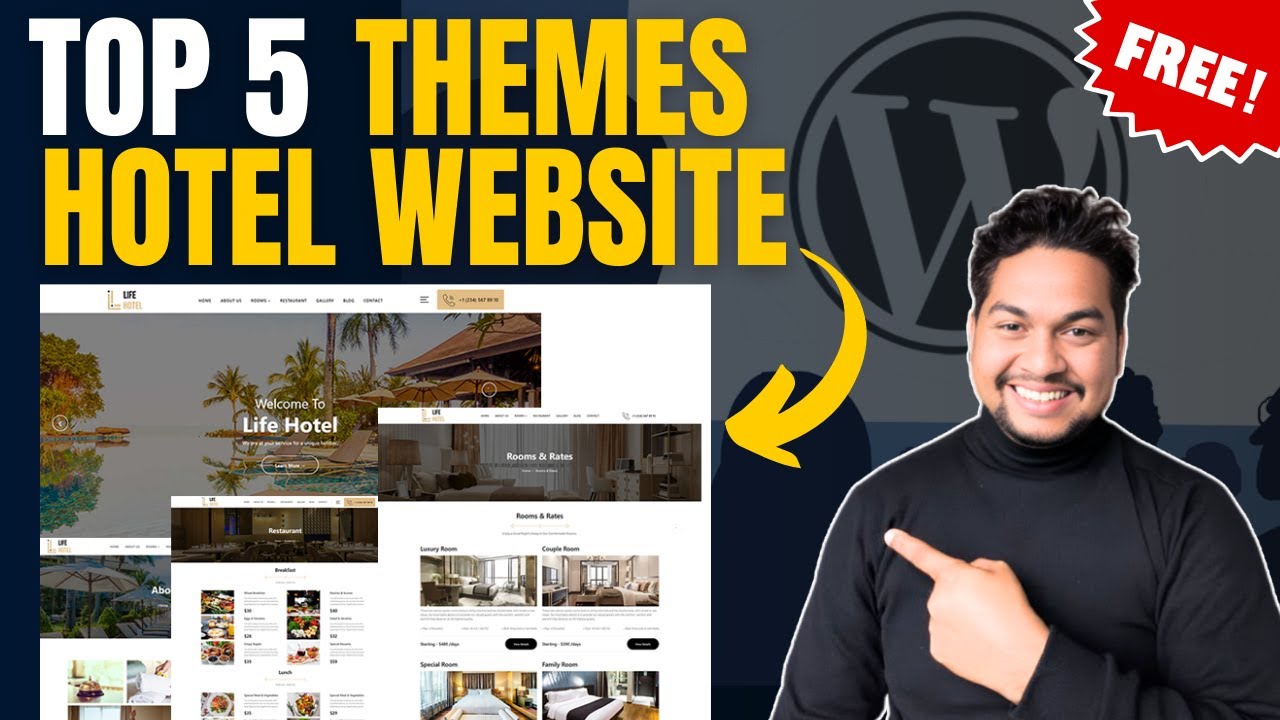 Top 5 FREE Themes for Hotel Website in WordPress
