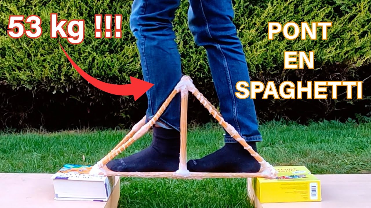 Ce pont en spaghetti est indestructible !