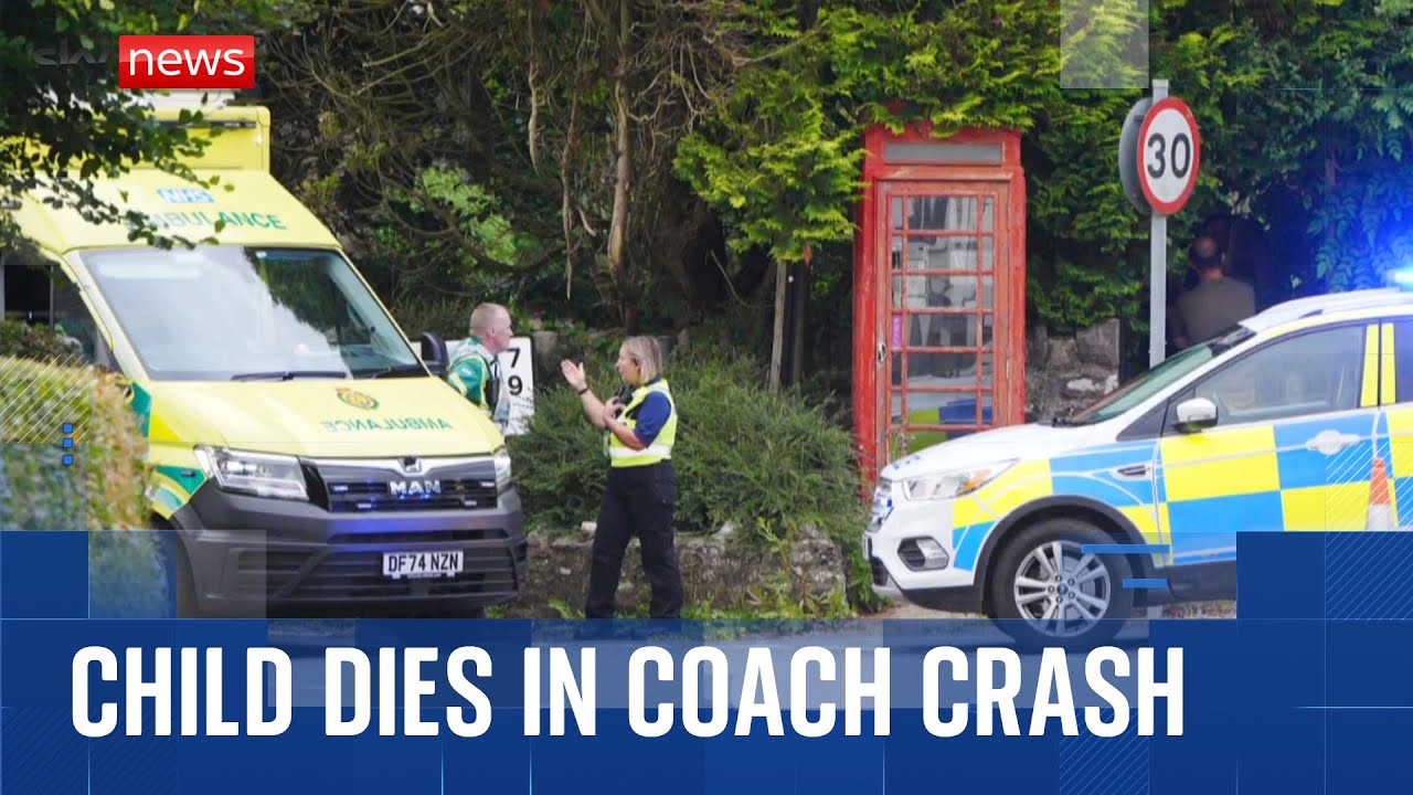 Minehead bus crash: One child has died and 21 others taken to hospital
