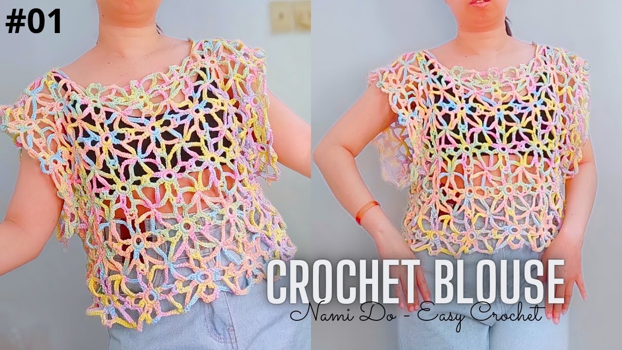 Easy Crochet Blouse Tutorial (part 1) #crochet #howtocrochet