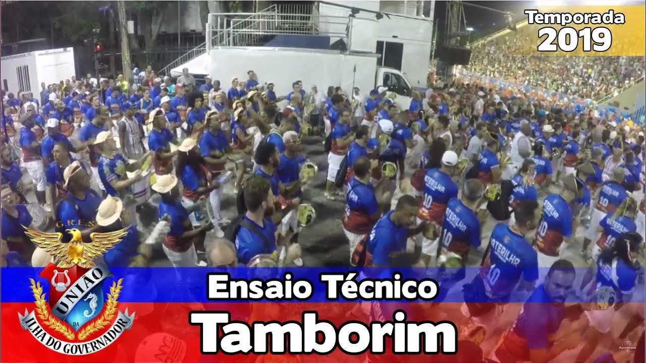 União da Ilha 2019 - Bateria no ensaio técnico (Tamborim) - Apoteose ao vivo - #ET19