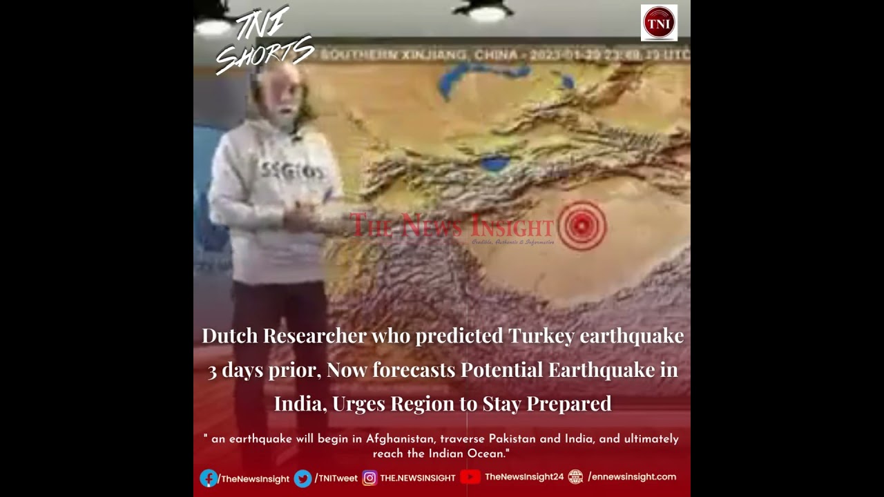 Dutch Researcher Frank Hoogerbeets forecasts major Earthquake in Afghanistan, Pakistan and India.