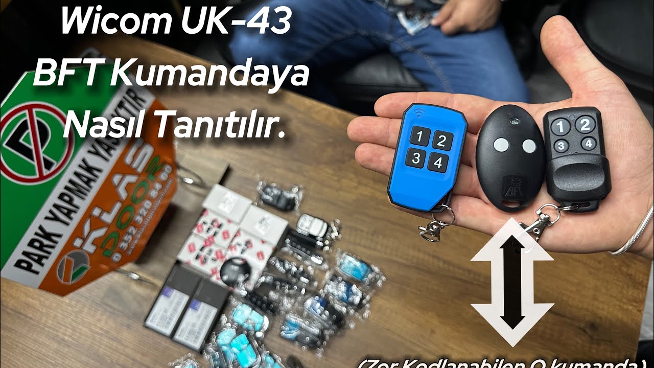 Wicom UK-43 BFT KUMANDAYA NASIL TANITILIR. (Zor Kodlanabilen O Kumanda)
