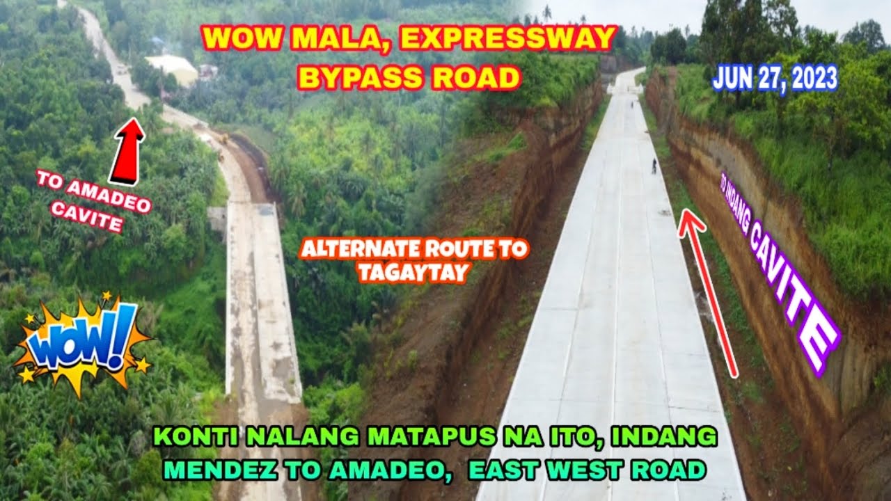 INDANG CAVITE TO AMADEO DIVERSION ROAD, EAST WEST ALTERNATE ROUTE TO MENDEZ TAGAYTAY CITY