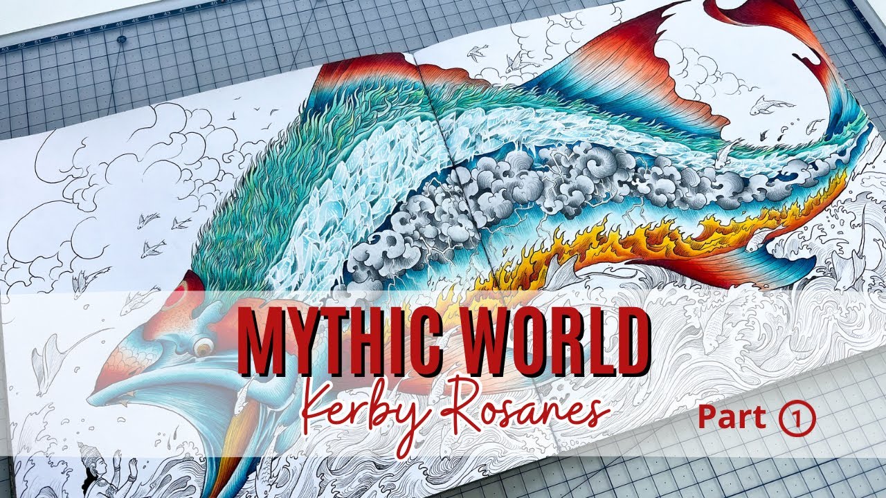 Colour Along | Mythic World by Kerby Rosanes | Rainbow Fish | Part 1