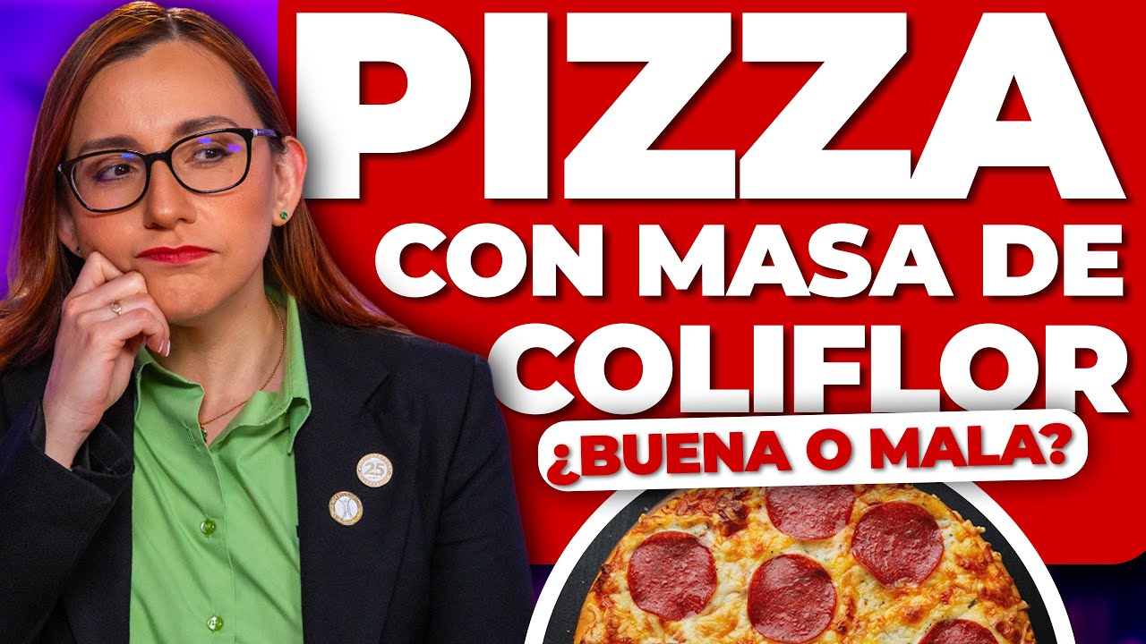 Pizza con masa de coliflor ¿buena o mala?