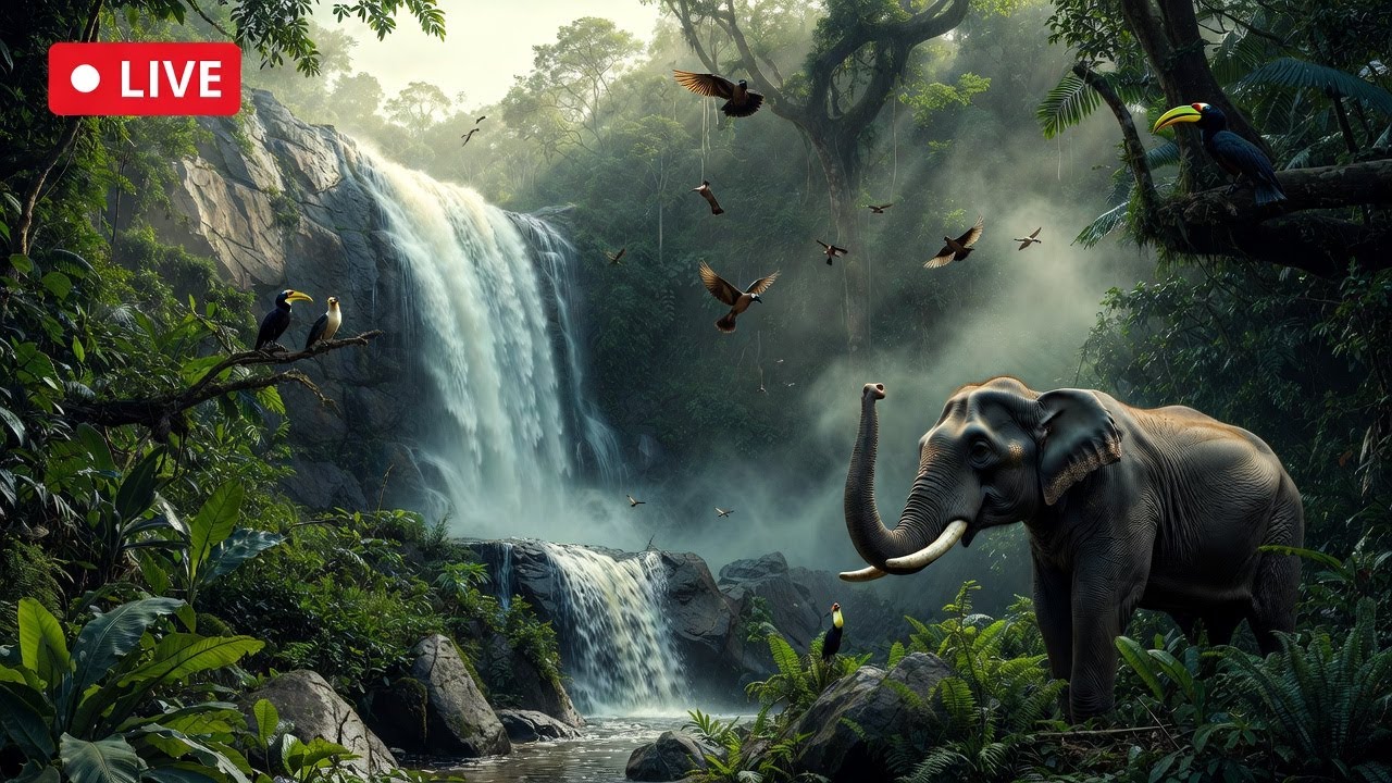 Live Nature Stream  Wildlife, Forest & River Sounds🌿 World Unseen