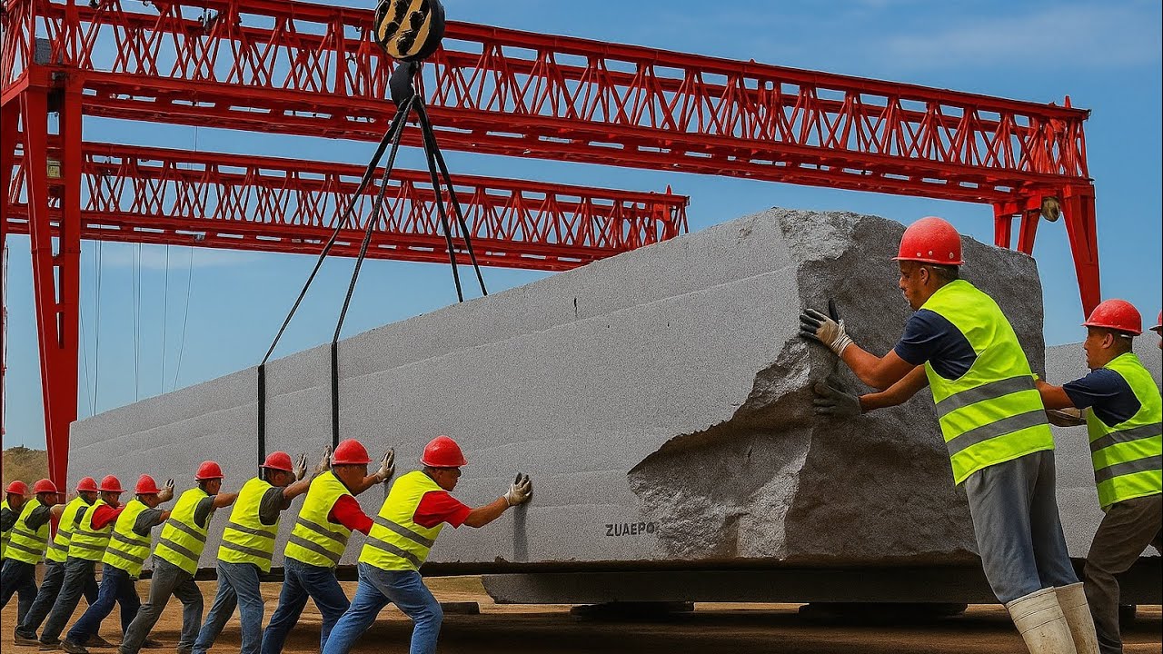 Amazing Marble Factory Work | Extreme Stone Cutting & Satisfying Process 