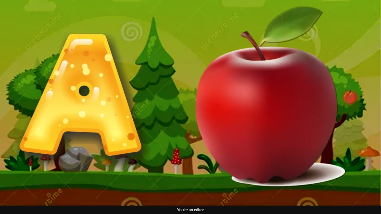 A for Apple 🍎 ABCD Song & Phonics for Kids | Learn the Alphabet 128