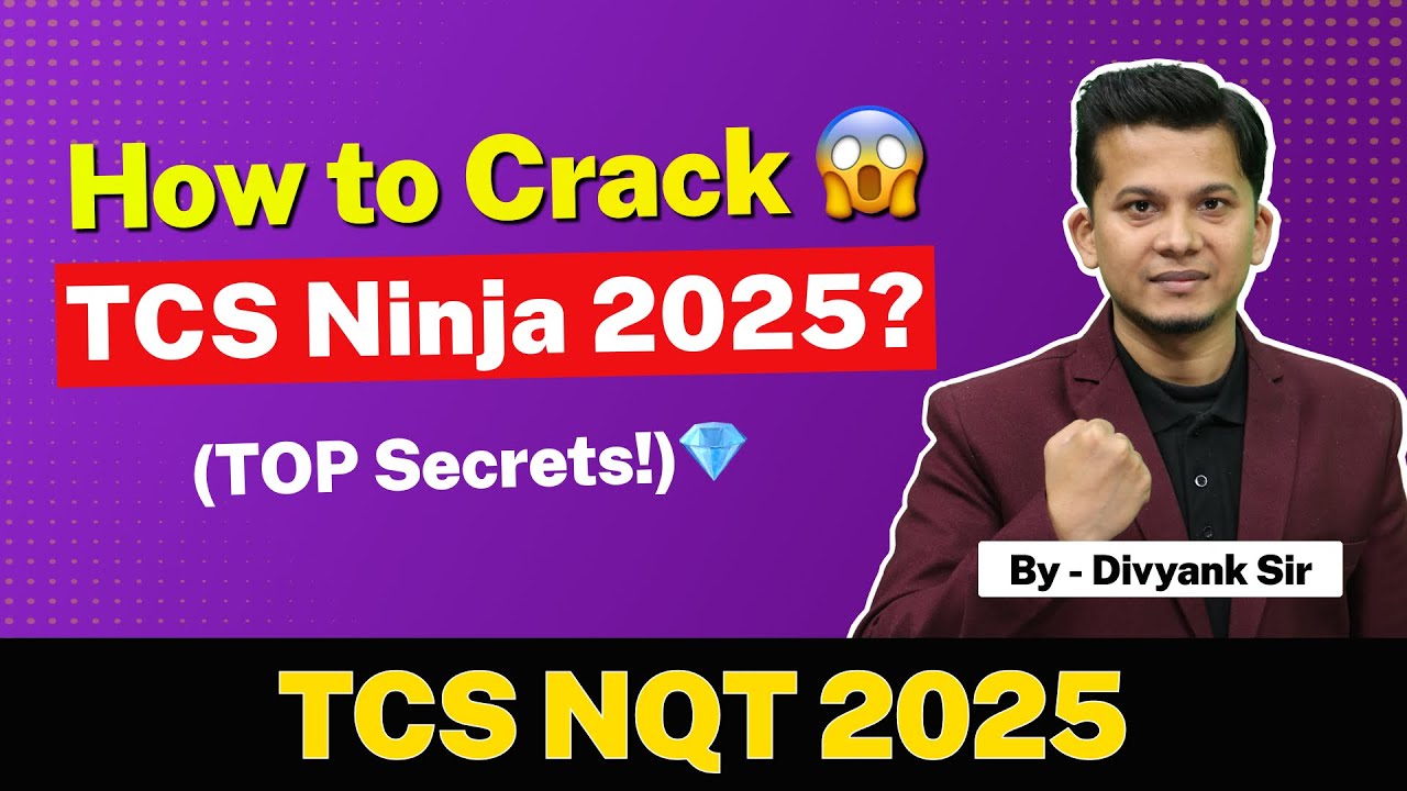🚀 How to Crack TCS Ninja Profile? | Complete TCS NQT 2025 Preparation Guide