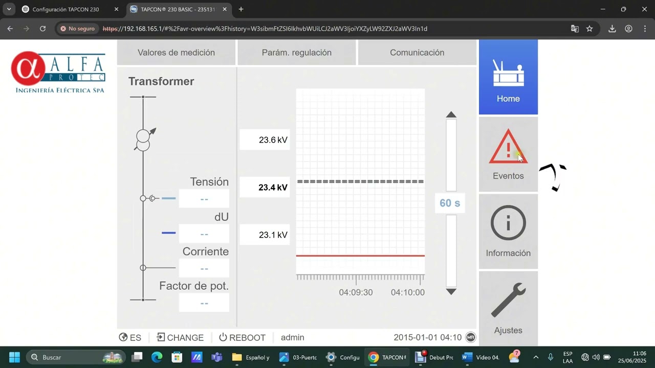TAPCON 230 Basic | 04 - Description of the web HMI