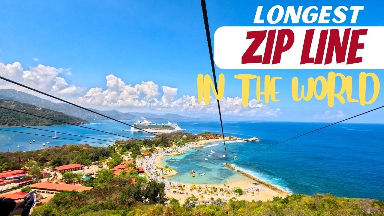 World's Longest Over-Water Zipline: Dragon's Breath Adventure in Labadee, Haiti