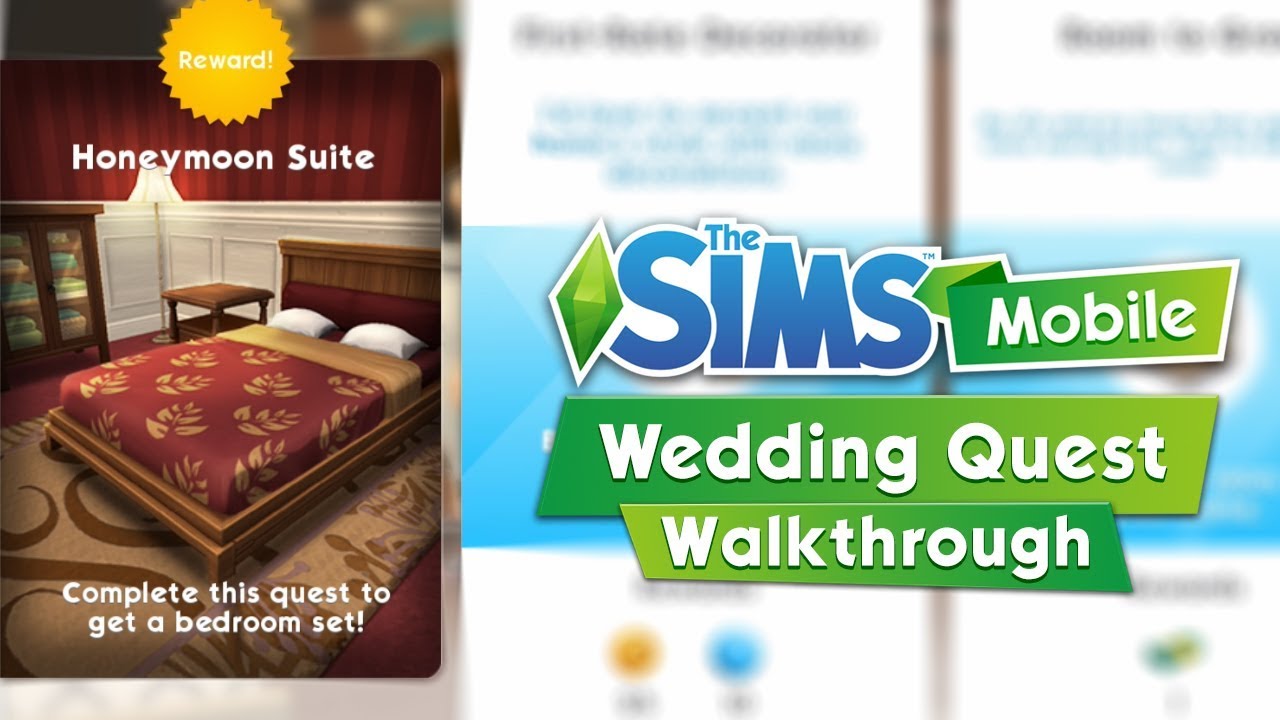 The Sims Mobile: The Wedding Quest Walkthrough / Honeymoon Suite Overview