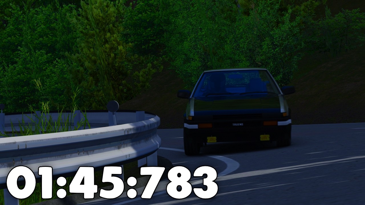 AE86 Stock | Sakanotsuji Touge | New special stage round | 01:45:783