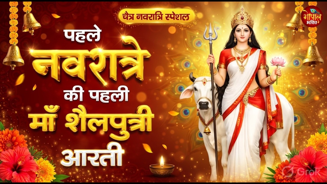 Shailputri Mata Ki Aarti | Navratri 1st Day Aarti | Tradional Aarti  | Maa Shailputri Ki Aarti