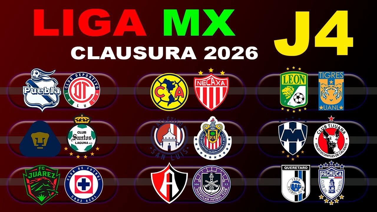 FECHAS, HORARIOS Y CANALES PARA LA JORNADA 4 DE LA LIGA MX CLAUSURA 2026