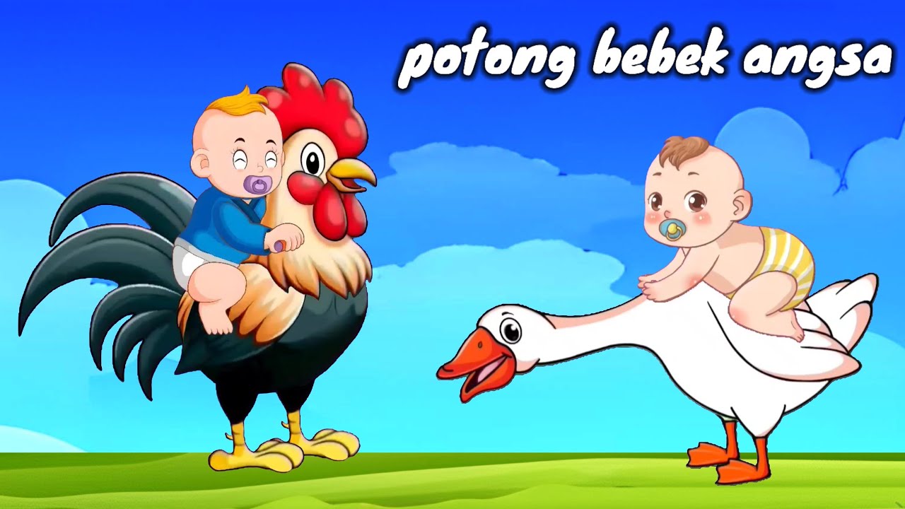 Lagu anak Indonesia balita | potong bebek angsa | bebek nyosor | ekshalova
