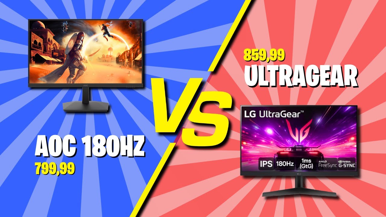 AOC 180HZ OU LG ULTRAGEAR 180HZ? REVIEW COMPLETA DO MONITOR AOC 24G4/P