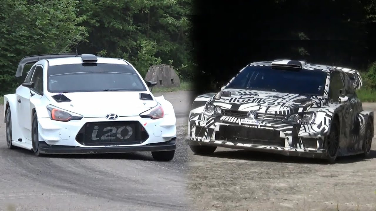 WRC 2017 VW Polo Vs. Hyundai i20 [HD] Devillersvideo