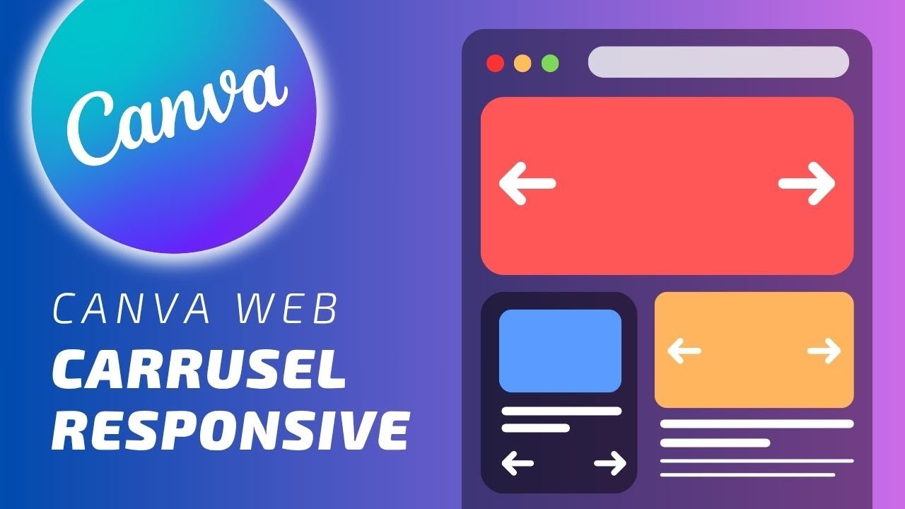 CANVA: cómo crear un CARRUSEL PARA SITIO WEB RESPONSIVE fácil y rápido